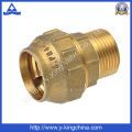 Macho rosca latão compressão espanhol Pipe Fitting (YD-6041)